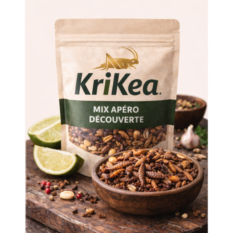 Mix 5 Insectes Comestibles - Pack Découverte Apéro