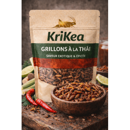 Grillons à la Thaï 25g - Épicés & Croquants | Krikea
